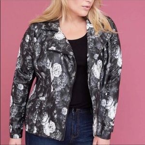 Plus size Lane Bryant faux leather jacket